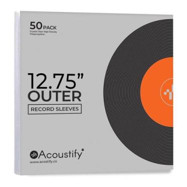 Imagem de Capas externas para discos de vinil Acoustify Premium, pacote com 50