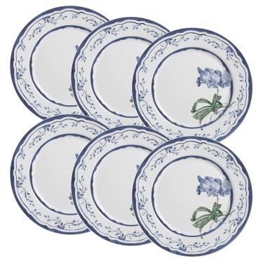 Imagem de Conjunto de 6 Pratos Raso de Cerâmica Valência 29cm - Alleanza