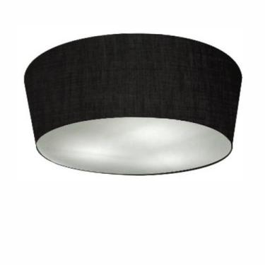 Imagem de Plafon Cone Vivare Md-3004 Cúpula em Tecido 15/50x40cm - Bivolt, Preto