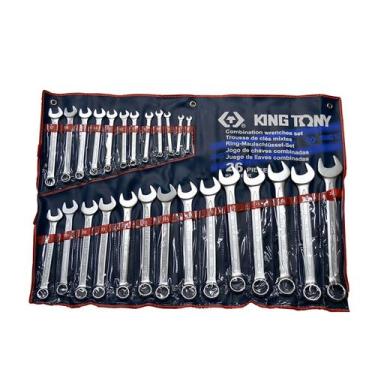 Imagem de Jogo De Chaves Combinadas 26 Peças 6 À 32mm King Tony 1226MR, Cinza