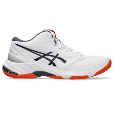 Imagem de ASICS Tênis de vôlei masculino Netburner Ballistic Ff Mt 3, Branco/índigo neblina, 38