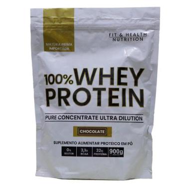Imagem de Whey FHN Protein Proteína Sachê Refil 900g fit e Health, Chocolate