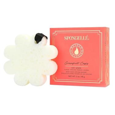 Imagem de SPONGELLÉ Spongelle Grapefruit Cassis Wild Flower Loofah Buffer Com Caixa | Loofah De Banho E Duche Para Mulheres | Esfoliante Corporal Com Esponja Infundida Com Sabonete Líquido | Mais De 14 Utiliza