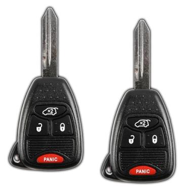 Imagem de KeylessOption chave sem chave de controle remoto para chave de carro de substituição Fob chave sem corte para M3N5WY72XX (pacote com 2)