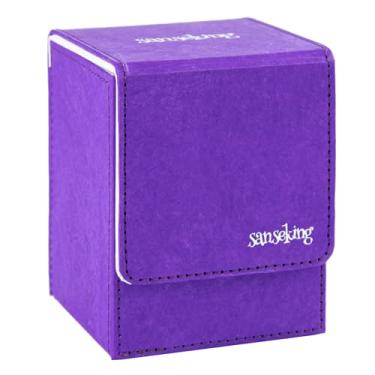 Imagem de Sanseking Magic Card Deck Box para MTG Single Deck Card Box serve para mais de 100 cartões TCG manga Tyvek® caixas de cartão de carregamento superior caixas de cartão mágicas presente para MTG TCG CCG