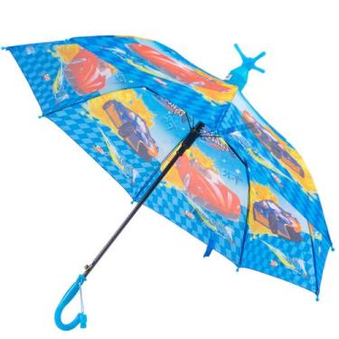 Imagem de Guarda Chuva Infantil Automático Menino Com Apito e Copinho - Classe, 