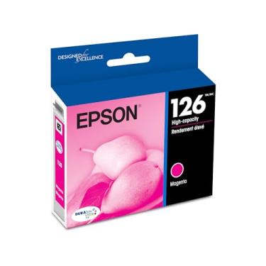 Imagem de EPSON T126 DURABrite Ultra Ink Cartucho magenta de capacidade padrão (T126320-S) para impressoras Epson Stylus e Workforce