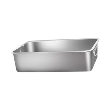 Imagem de Gralara Caixa de Areia para Animais de Estimação com Tampa Aberta, Comadre para Gatos, Superfície Lisa E Antiaderente para Gatos de Interior com Alças, Caixa