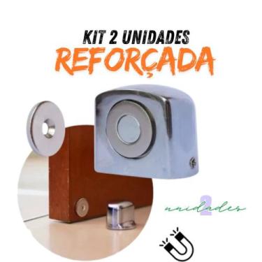 Imagem de Prendedor De Porta Magnetico Amortecimento Batente Fixador de porta - 