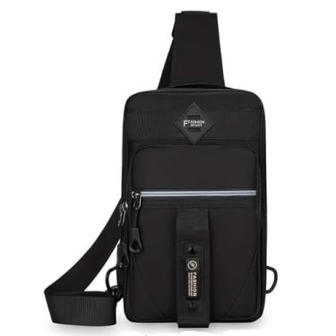 Imagem de Bolsa Mochila Elegante luxo de Peito Pochete Bolsa Impermeável Transversal Unissex Versátil e Compacta para Academia Atividades Esportivas e Uso Diário PREMIUM