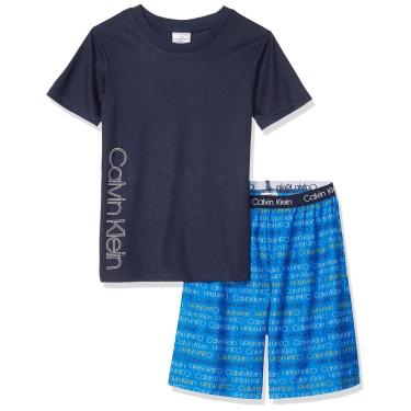 Imagem de Conjunto de pijama Calvin Klein Boys' Little Black tamanho gg 7-8 anos