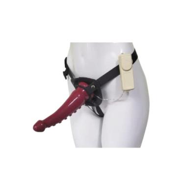 Imagem de Cinta Peniana Dildo Tentáculos Bordô 21x4cm com Bullet - Lovetoys