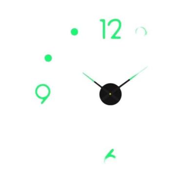 Imagem de Relógio de Parede Moderno 3D DIY - Quartzo, Acrílico e Espelho - Decor