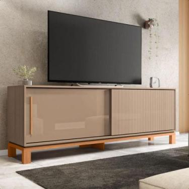 Imagem de Bancada Rack Para TV até 65 Polegadas Jace Marrom Caemmun