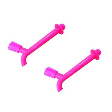Imagem de Kit 2 Torneira De Pia 3/4 17cm Prime Rosa - Lavatorio Banheiro - Taivi