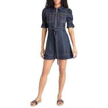 Imagem de Cinq à Sept Vestido feminino jeans azevinho, Índigo, 34