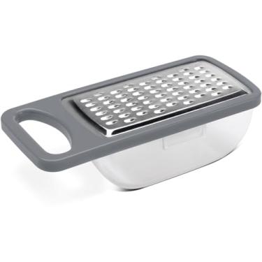 Imagem de Ralador com Recipiente Coletor, AçO InoxidáVel PráTico de