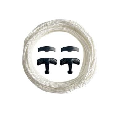 Imagem de YAMAKATO Corda De Puxar 5 Mm E 33 Pés, Partida Retrátil, Substituição Para Cortador Grama, Gerador, Lavadora Alta Pressão, Soprador Neve Com Alças