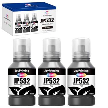 Imagem de JoyPrinting Refil de tinta de substituição para Epson 532 frasco de tinta preta T532 Uso de tinta com ET-M1100 ET-M1120 ET-M1170 ET-M2170 ET-M3170 ET-M3180 ST-M1000 ST-M3000 (127 ml X 3, pigmento )