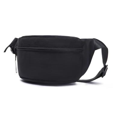 Imagem de SHESTORY Bolsa tiracolo feminina clássica de nylon bolsa tiracolo masculina moderna bolsa de ombro bolsa para meninas jovens, Preto, One Size