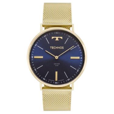 Imagem de Relógio Technos Unissex Slim Dourado - 2025ltks-4a 2025ltks-4a