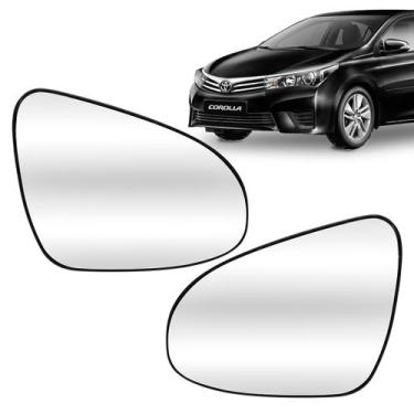 Imagem de Par Lente De Retrovisor Corolla 2015/2019 Convexo Envelopado - Vetro C