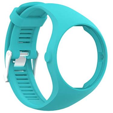 Imagem de Pulseira de silicone QGHXO para Polar M200, pulseira de substituição de silicone macio ajustável para Polar M200, Teal