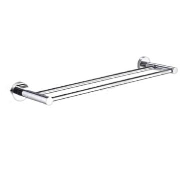 Imagem de Acessórios para banheiro: Aço inoxidável 304 cromado, toalheiro, porta-papel higiênico, saboneteira, toalheiro, acessórios para banheiro (toalheiro duplo)