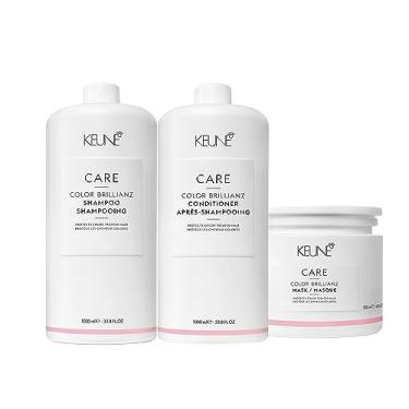 Imagem de Kit Keune Color Brillianz - Home Care Litro (3 produtos)