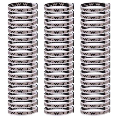 Imagem de Pmormyy Pacote de pulseiras WWJD de 45 peças para mulheres e homens, pulseiras de presente de Jesus Cristão, W.W.J.D Pulseiras ajustáveis What Would Jesus Do, Fibra de poliéster, Sem Pedra Preciosa