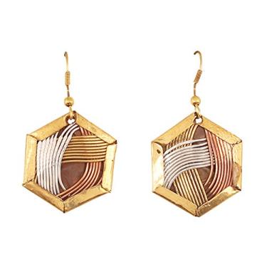 Imagem de Touchstone Indian Bollywood Designer Jewelry Brincos para mulheres.