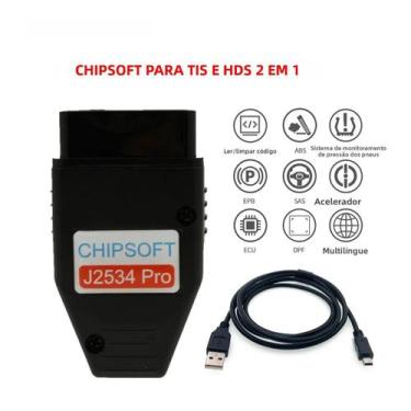 Imagem de Scanner OBD Toyota Honda Chipsoft J2534 pro VCI Ferramenta De Diagnóst