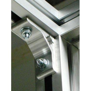 Imagem de Cantoneira de Alumínio 60x60mm L=28mm Furo 6,5mm - no-brand