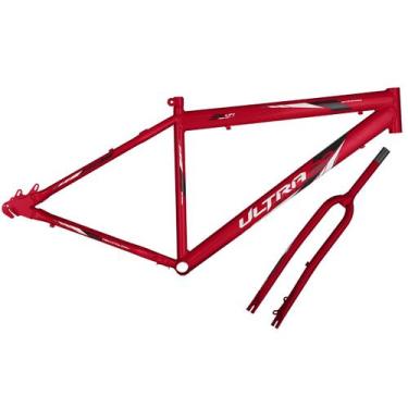 Imagem de Kit Quadro e Garfo Ultra Bikes Umd29 Freio a Disco, Vermelho ferrari, 