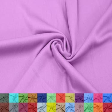 Imagem de Texco Inc Forro interloque 100% poliéster de 152 cm de largura – Tecido de malha leve da The Yard para vestuário, roupas, projetos escolares, decorações de festa, cortinas, artesanato e faça você