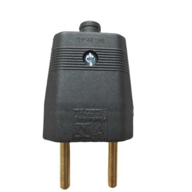 Imagem de 5 unidades Adaptador para tomada plug macho 2 pinos 10a - ilumi