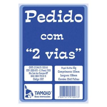 Imagem de Bloco Pedido 1/36 Tamoio 2 Vias 25X2 Folhas 1007