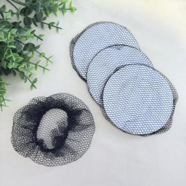 Imagem de Redinha Fina para Coque Preta com 3 Unidades Reforçada - Pistache Aces