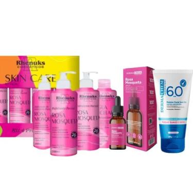 Imagem de Kit Skincare Rosa Mosqueta Rhenuks, Sérum Rosa MosquetaClareador , Pro