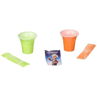 Imagem de Kit de café expresso oficial Caffe Borbone com 100 xícaras de café, 100 agitadores, 100 sachês de açúcar