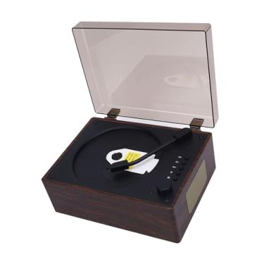 Imagem de VBESTLIFE CD Player de Desktop Vintage Com Alto -falantes, CD Player de Mala retrô Recarregável Portátil para Casa, Bluetooth 5.0, Flash USB, aux (Cor de nogueira)