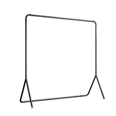 Imagem de ZzleoyuUUs-12 Suporte de casaco, suporte para pendurar roupas, chão, quarto, casa, varão, secagem, interior, casaco pequeno (preto, GG)