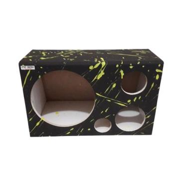 Imagem de Caixa Trio Com Divisória Subwoofer 12 Corneta e Tweeter - Detona sound