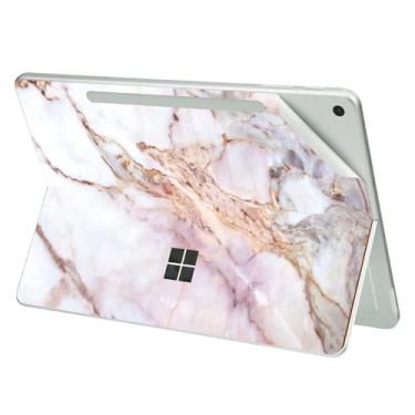 Imagem de Digi-Tatoo Película protetora ultrafina para tablet Microsoft Surface Pro 8 (versão 2021) 13 polegadas, fácil aplicação, antiarranhões, película de vinil sem resíduos [mármore rachado]