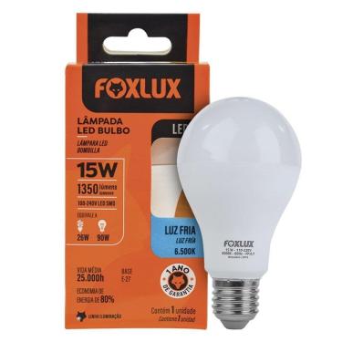 Imagem de Lâmpada LED Foxlux Bulbo 15W 6500K E27