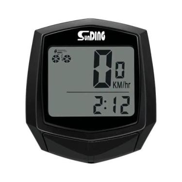 Imagem de Computador De Ciclismo Com 15 Funções, Display LCD, Odômetro Com Fio, 