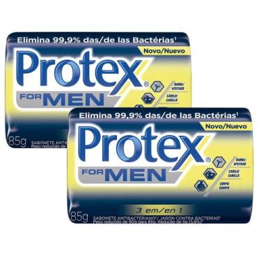 Imagem de Kit 2 Sabonete Protex For Men 3 em 1 85g