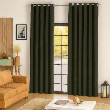 Imagem de Cortina Para Sala Ou Quarto 3,00x2,50 metros - Cida Enxovais, VERDE MI