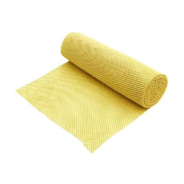 Imagem de RNXRZANK Tapete Antiderrapante para Gavetas E Prateleiras de Pilates, Tapete Antiderrapante para Móveis de área Externa, Amarelo