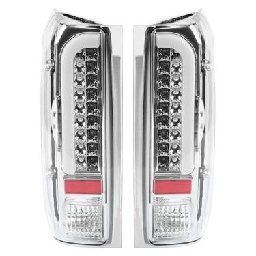 Imagem de KUAFU Conjunto de luz traseira de LED compatível com Ford F150/250/350/Bronco/Super Duty 1990-1997, compatível apenas com modelos Styleside, par de lâmpadas de freio 3D - lente transparente